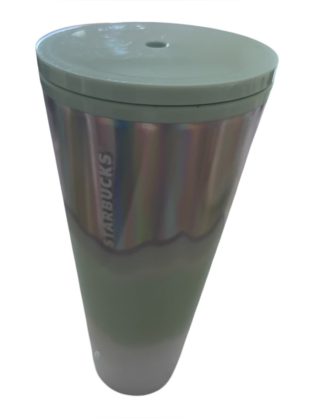 Starbucks Stainless Steel Sage Green Ombre Travel Tumbler 20 oz